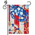 thumbnail image 1 of Aojekbee Independence Day Garden Flag Stripe Stars Letters Flags Print Patriotic Decorative Flags Fourth of July Yard Flags, 1 of 10