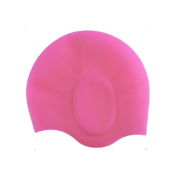 Aojekbee Unisex Swim Cap with 3D Ear Protection Waterproof Flexible Non-Slip Swim Hat Bathing Swimming Cap for Kids Adults