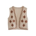 thumbnail image 1 of Aojekbee Women's Vest Tops Casual Fashion Embroidery Sleeveless Open Front Boho Cardigan for Party Club, 1 of 10