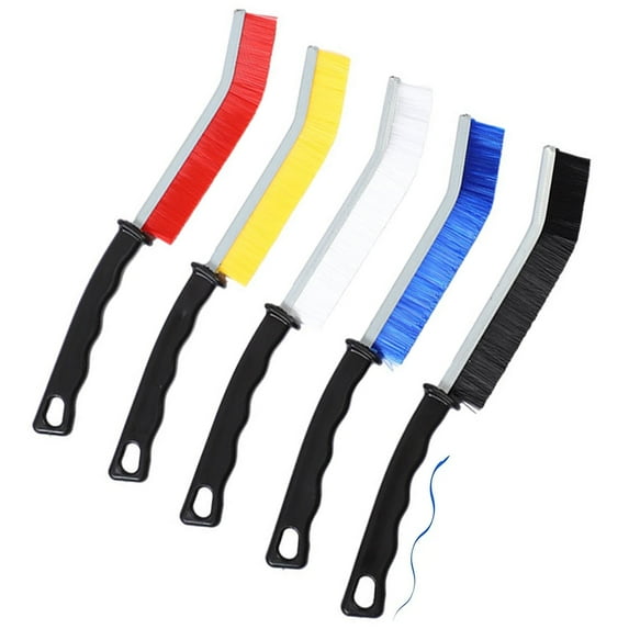 Aokelily 5PCS/ 6PCS Hard Bristle Gap Brush for Cleaning, Multifunctional Hand-held Crevice Gap Household Cleaning Cleaning Brush