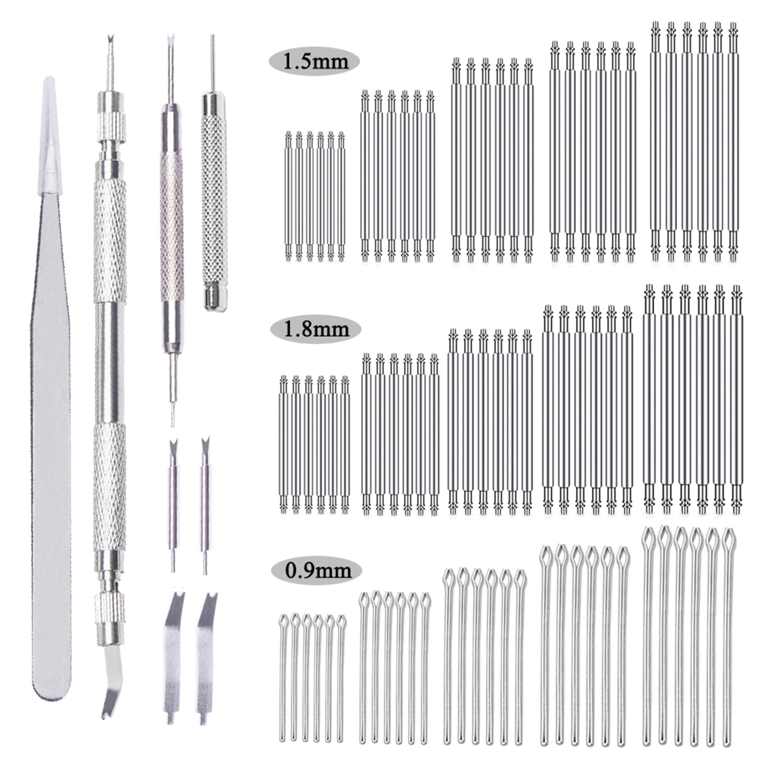 Aokelily 98PCS Spring Bar Tool Watch Band Tool Set Wrist Bands Strap