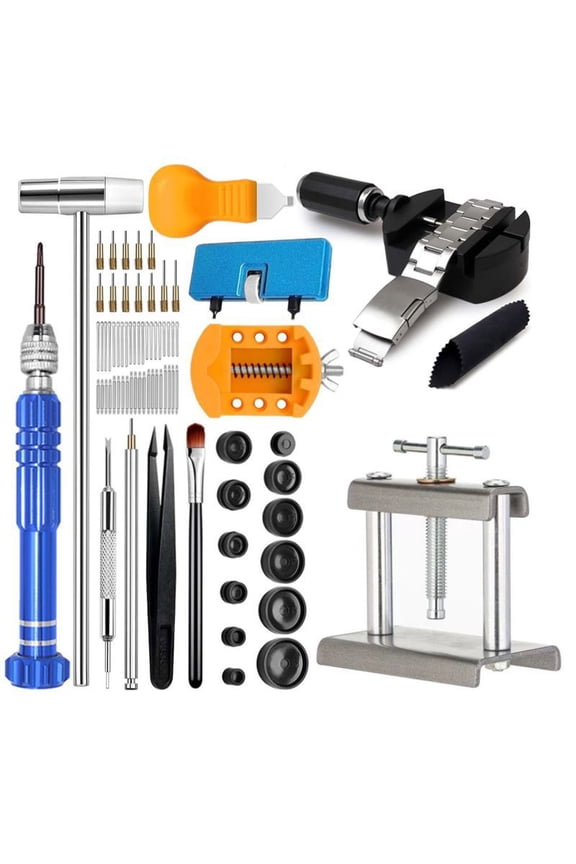 Watch Repair Kit  Watch Press Tool, Battery Replacement, Strap Adjustment, Wrench Opening Back Cover, Case Opener/Closer, Link Remover Sizing Bracelet, Screwdriver Band Pin Removal, Spring Bar