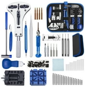 Aokelily Watch Repair Kit Professional 235 PCS Watch Tools Kits Battery Replacement Watchband Link Remover Adjustment Watch Back Removal Opener Spring Bar Repair with Carrying Case