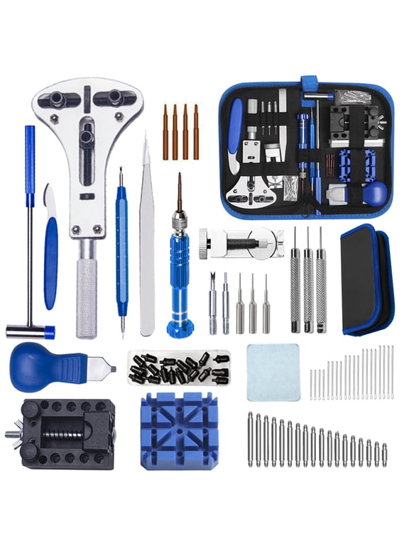 Watch Repair Kit Professional 235 PCS Watch Tools Kits Battery Replacement Watchband Link Remover Adjustment Watch Back Removal Opener Spring Bar Repair with Carrying Case
