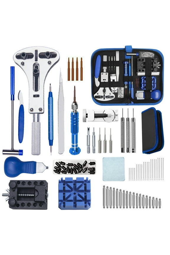 Watch Repair Kit Professional 235 PCS Watch Tools Kits Battery Replacement Watchband Link Remover Adjustment Watch Back Removal Opener Spring Bar Repair with Carrying Case