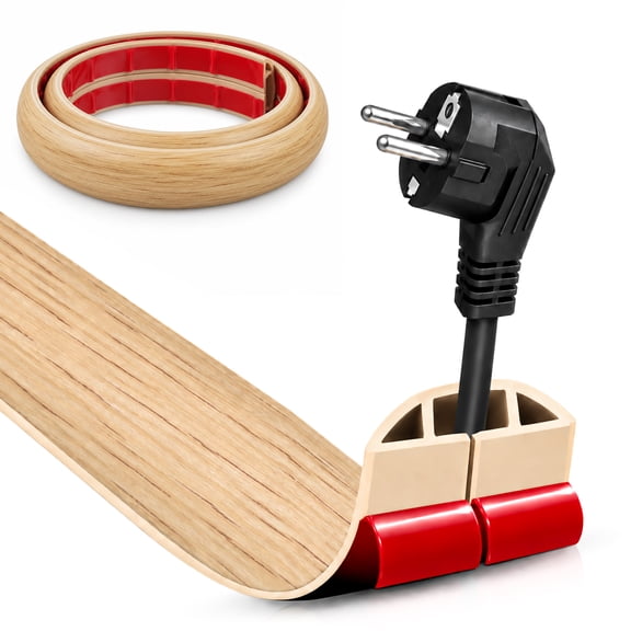 Aokeyee Floor Cord Cover,3.3ft Cable Protector,Hide Extension Cords,Protect Cords,Prevent Cable Trips,Heavy Duty Cord Hider for Home Offices Workshop Warehouses