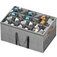 thumbnail image 1 of Aokeyee Shoe Storage Closet, Large Shoe Box Space Saving Foldable with Clear Cover, Fits 20-24 Pairs, Grey, 1 of 8