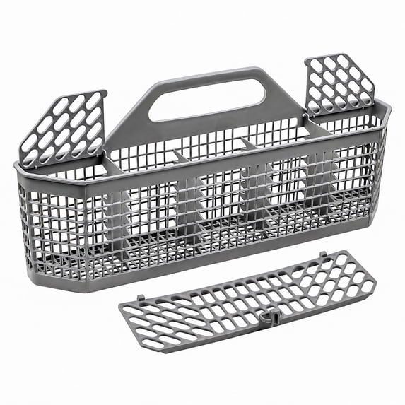 Aokeyee Universal Dishwasher Cutlery Basket,Durable Dishwasher Basket,Compatible with GE and Part No.WD28X10127,WD28X10128,WD28X10132,AH959351,EA959351,PS959351