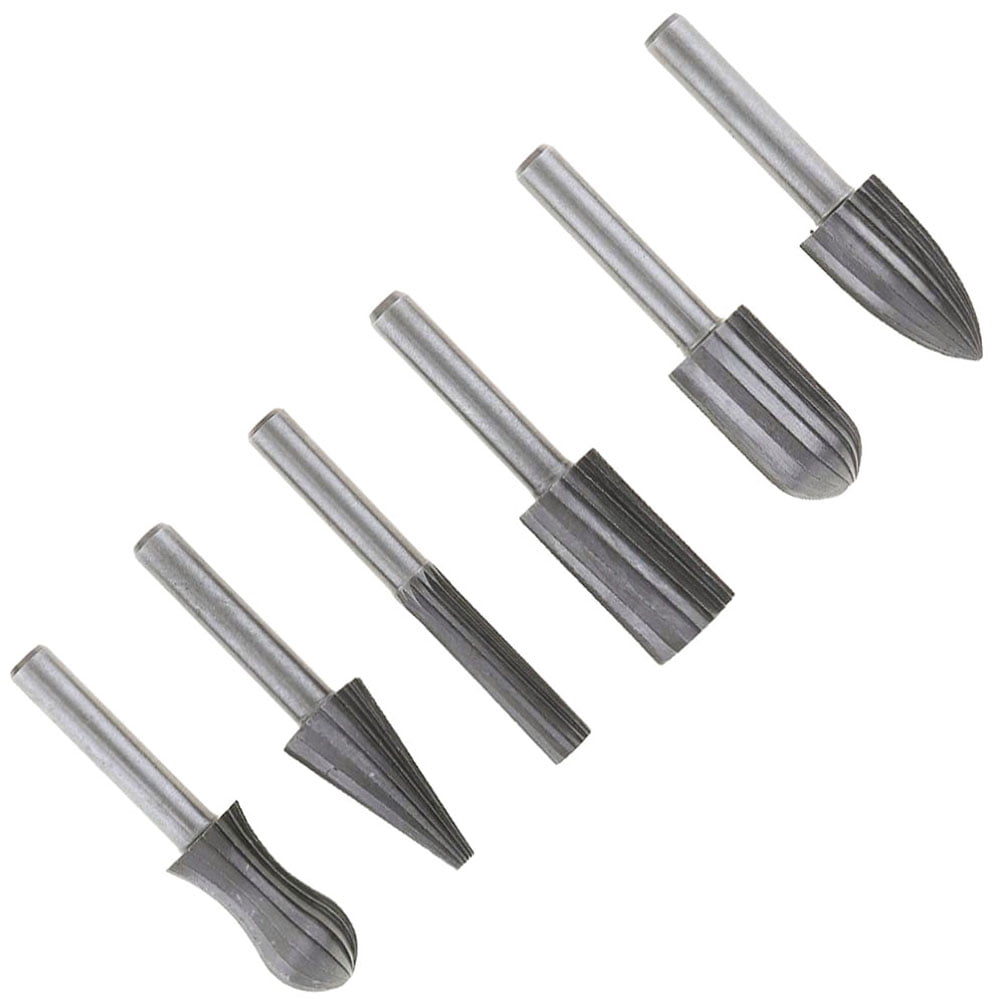 Aokid 6Pcs Electric Grinding Head Rotating Drill Bit Burr Rasp File