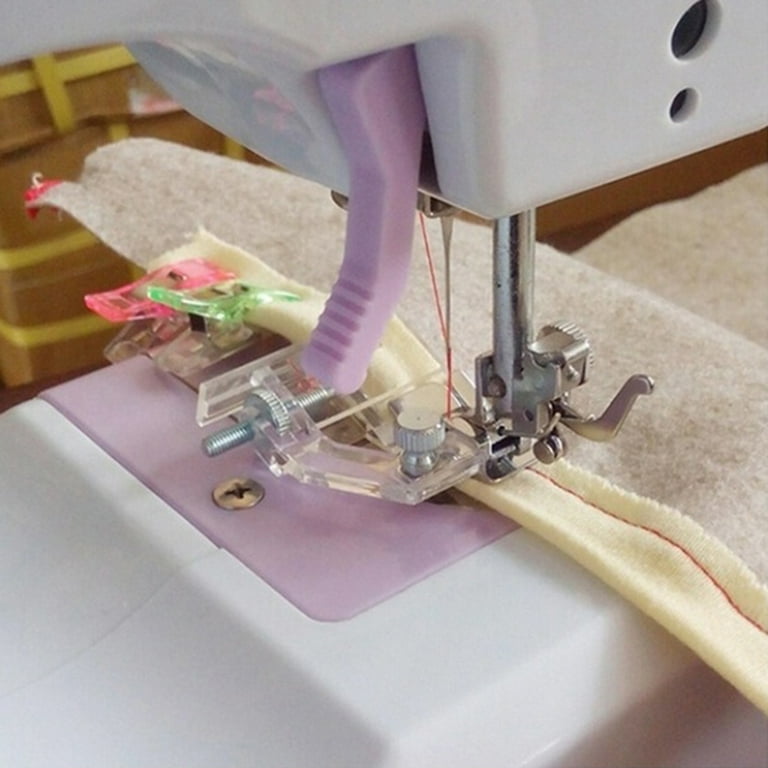 Aokid Adjustable Binding Hem Stitch Home Sewing Machine Presser Foot Tool Accessories,Hardware tools,Sewing Machine Parts,Hem Stitch Tool,Easy to Use