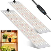Aoksun 11.8'' 20W LED Dimmable Indoor Grow Lights, 5000K (2 Pack)