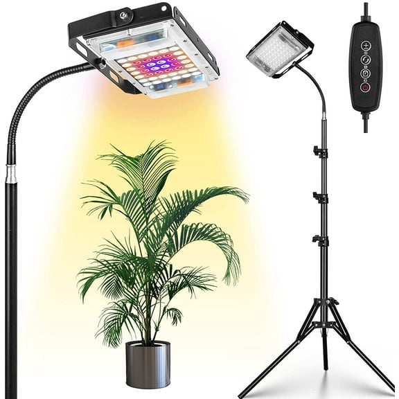 Aoksun 26 W LED Dimmable Indoor Garden Grow Light, Full Spectrum 4000K