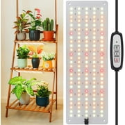 Aoksun LED Grow Light, Full Spectrum Grow Light with 4 Dimmable Levels and Auto On/Off Timer, 135 LEDs Plant Grow Lamp for Seedlings, Veg, Bloom and Succulents, Ideal for Indoor Plants