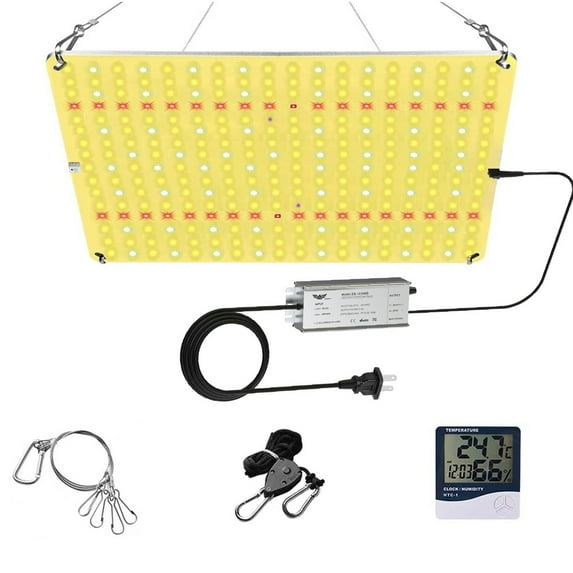 Aoksun Led Grow Light 1200W with 288pcs Samsung Diodes Dimmable Full Spectrum UV IR Included, 3x3ft Coverage Sunlike Growing Lamps for Indoor Plants , Hydroponic Seedling Veg/Bloom
