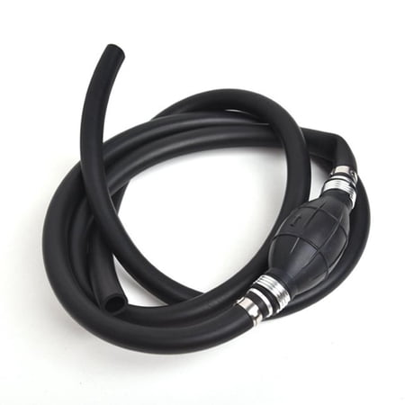 3/8" Universal Fuel Line Assembly with Primer Bulb for Boat Outboard Marine Tractor, Black