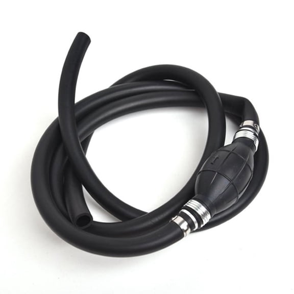 3/8" Universal Fuel Line Assembly with Primer Bulb for Boat Outboard Marine Tractor, Black