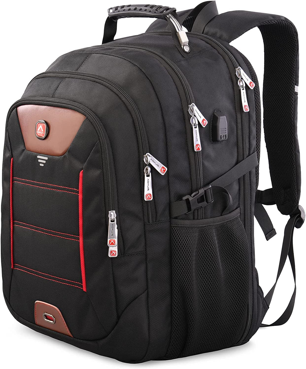 Rainbow Fire Dragon Travel Backpack - Large Capacity Laptop Backpack For Women & Men, Waterproof College Bookbag