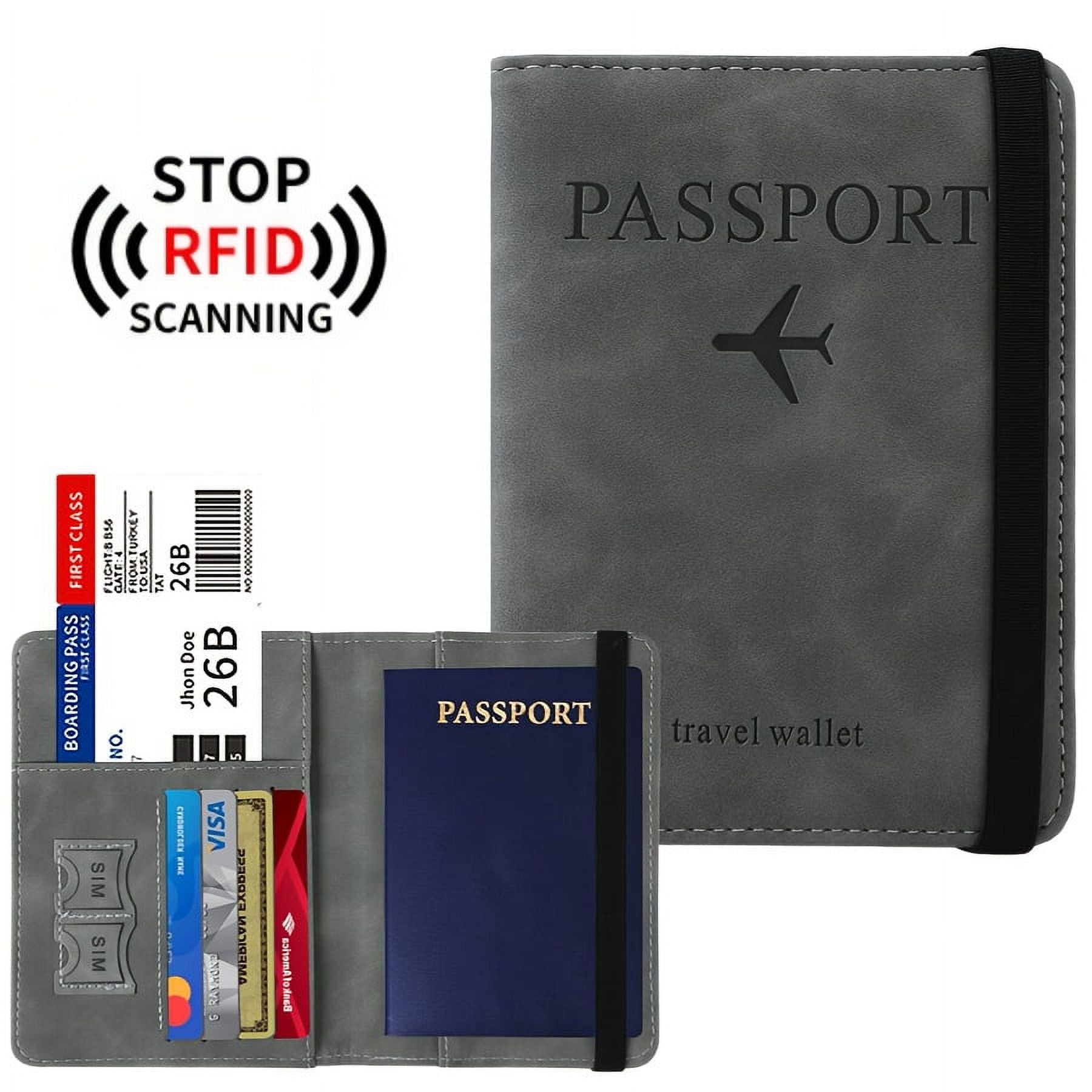 Travel Leather USA Passport Organizer Holder Card Protector Cover