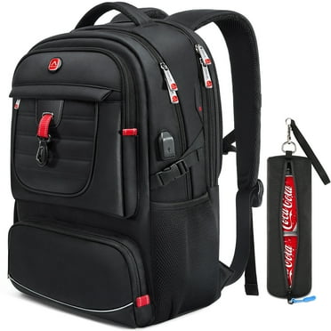 Aokur Travel Laptop Backpack for Men, Business Anti Theft Computer Backpack with USB Charging Port, 17 Inch College School Bookbag TSA Friendly Carry On Backpack, Black