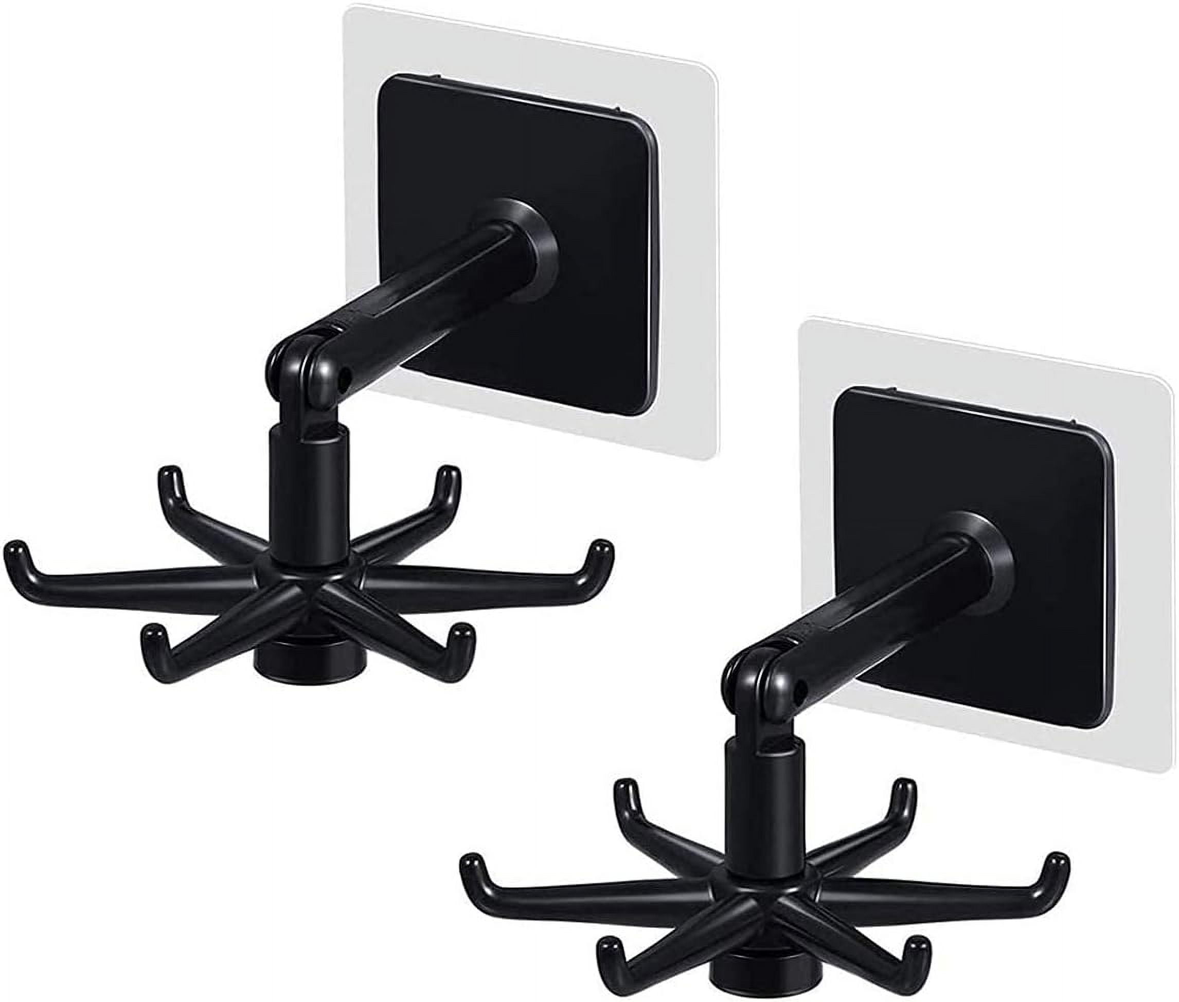 Aoleytech Hanging hooks for kitchen utensils, wall mounted, 360 degree