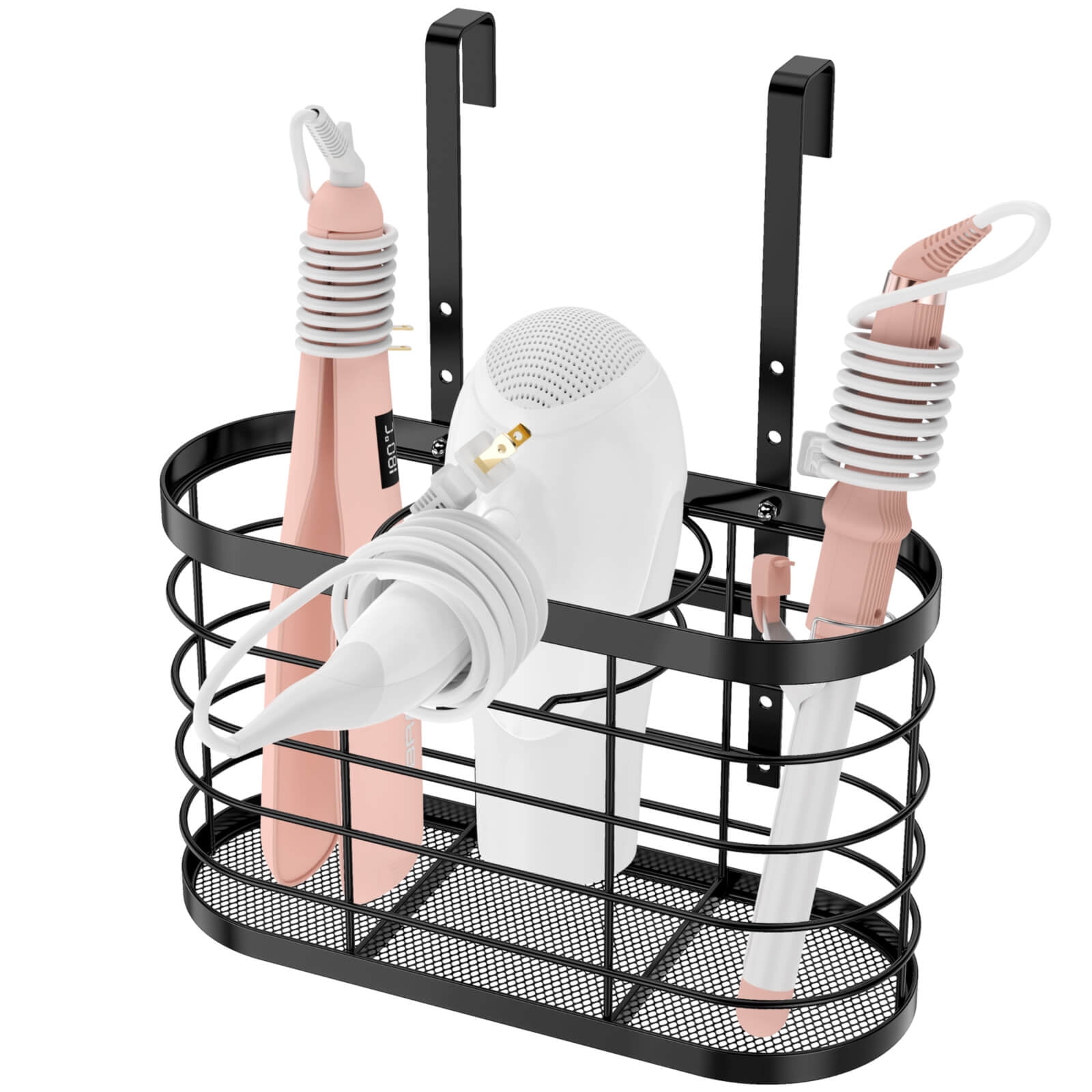 Aolldy Hair Dryer Holder 3 in 1 Hair Tool Organizer Djustable Height