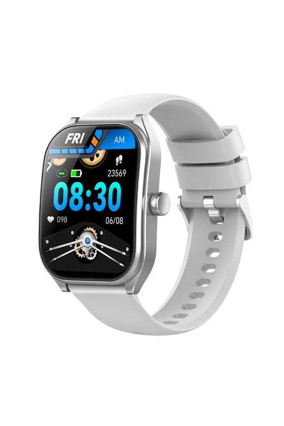 (GPS) 51 mm Silver Case with Silver Loop Band