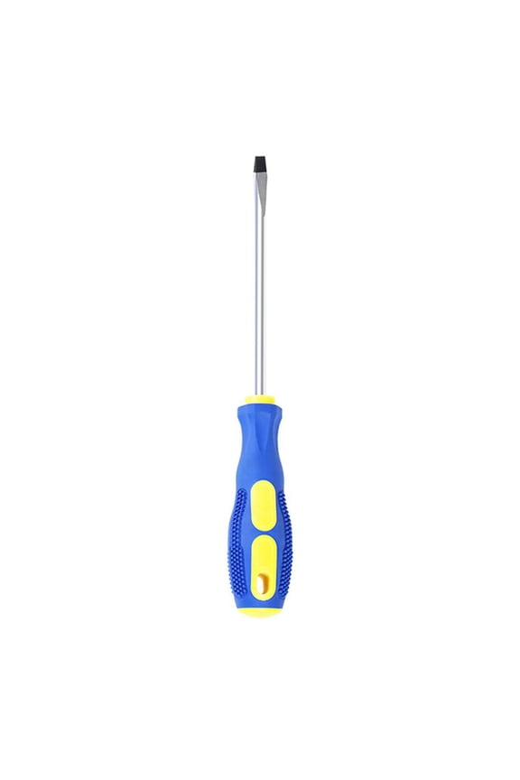 4 Inch Screwdriver, Slotted Head, Non-Slip Massage Handle