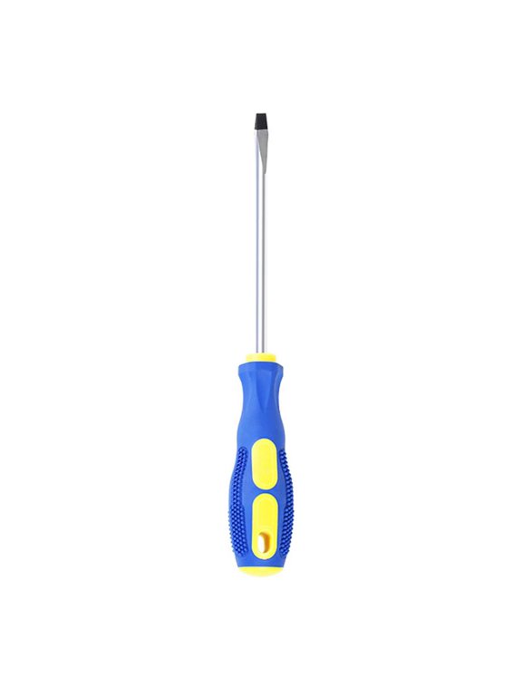 4 Inch Screwdriver, Slotted Head, Non-Slip Massage Handle