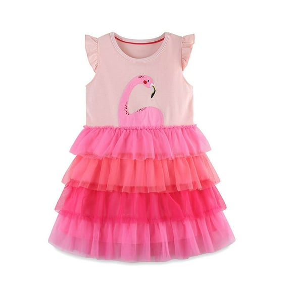 Aolyty Girls Dress Summer Cotton Clothes 6T