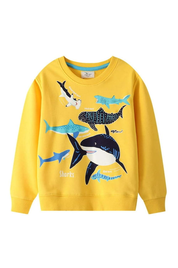 Boys Glow in dark Sweatshirt Long Sleeve 7T