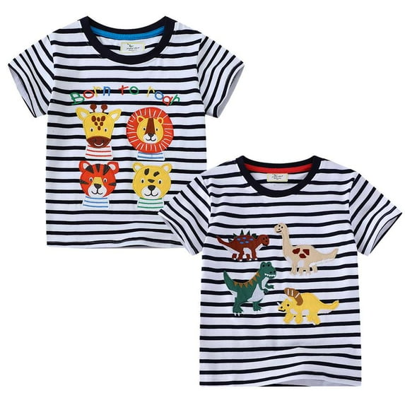 Aolyty Little Boys Top Set Short Sleeve 4T