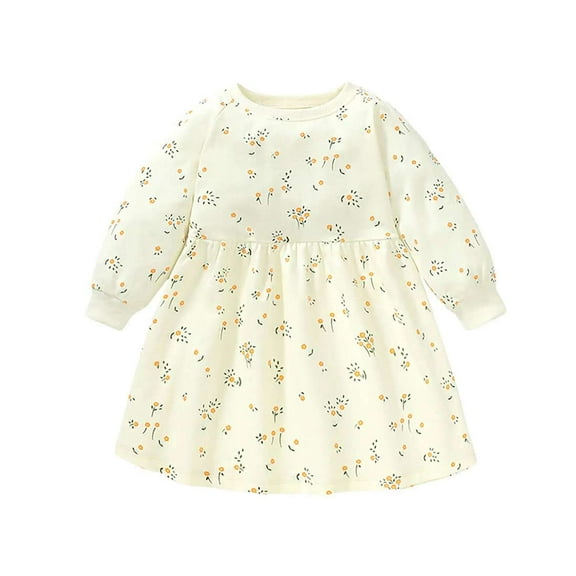 Aolyty Little Girls Colorful Dress Daily Casual Dresses 4T