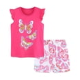 thumbnail image 1 of Aolyty Little Girls Outfits Set Short Sleeve 4T, 1 of 5