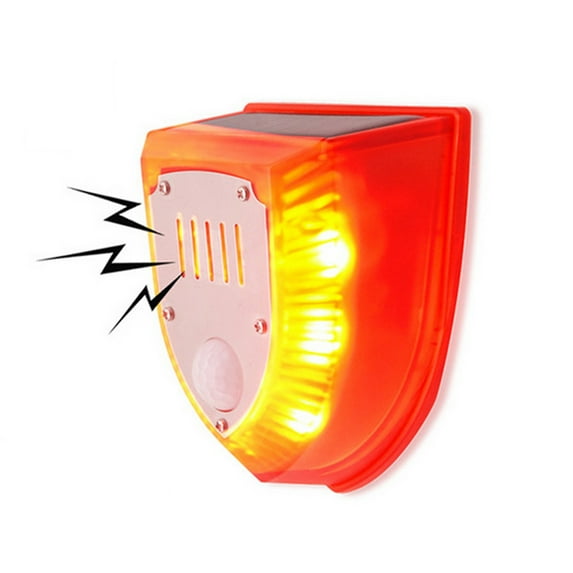 Aolyty Solar Warning Lights 100DB Sound, 3 Modes Solar Flash Strobe Lamp Waterproof for Pasture, Farm, Barn