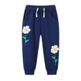 thumbnail image 1 of Aolyty Little Girls Sweatpants Floral Sport Pants 4T, 1 of 6