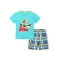 thumbnail image 1 of Aolyty Little Boys Outfits Set Stripe Short Sleeve 4T, 1 of 5