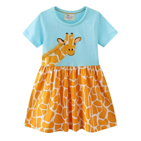 Aolyty Little Girls Summer Dress Cotton Top 4T