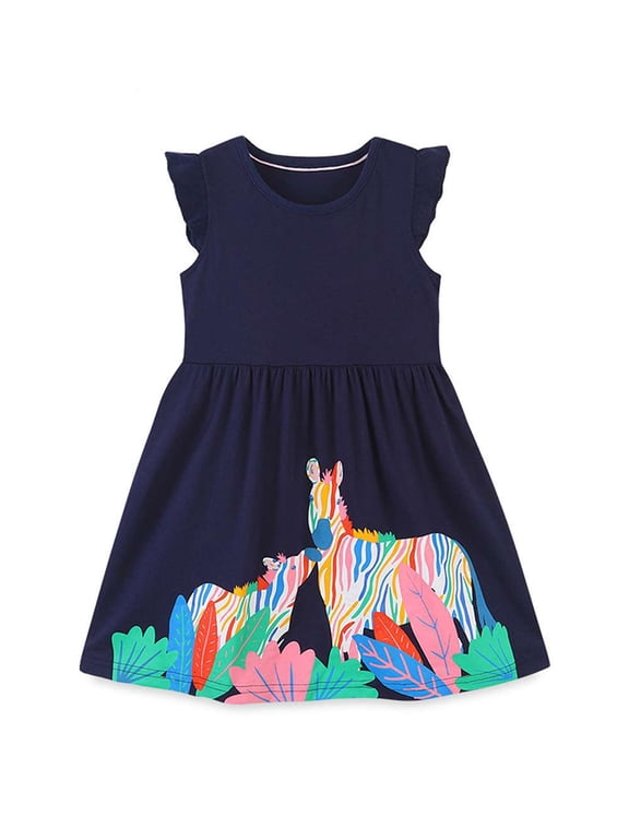 Toddler Girls Summer Dress Sleeveless 2T