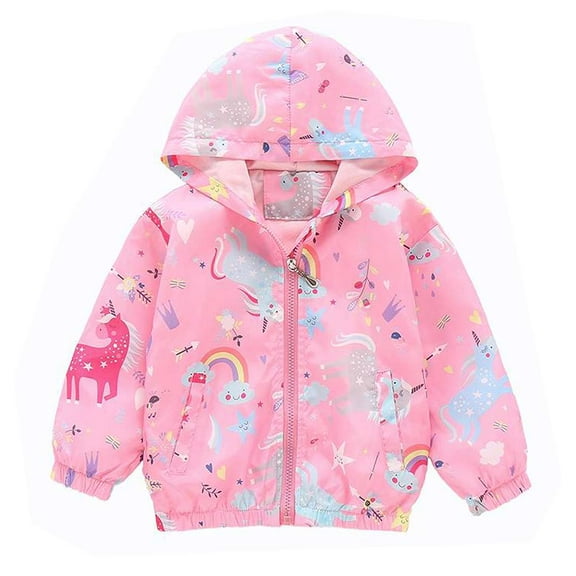 Aolyty Little Girls Zip Up Jacket Autumn Clothes 4T