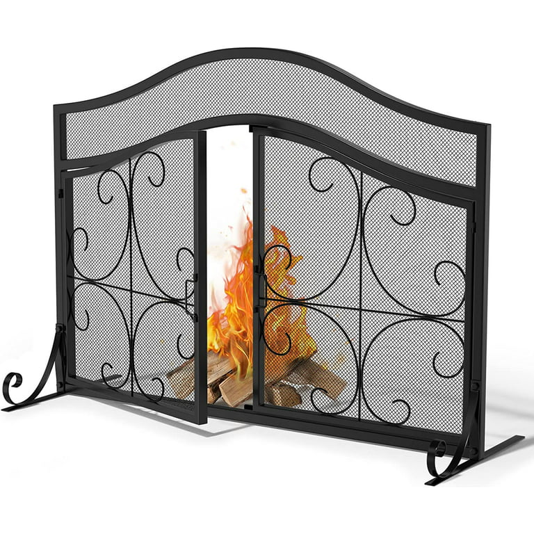 https://i5.walmartimages.com/seo/Aomedeelf-Fireplace-Screen-43x33-inch-Metal-Mesh-Cover-Doors-Screen-Baby-Proof-Heavy-Support-Legs-Protects-Carpet-Decoration-Black_498c7889-d4d2-40a5-8153-cc5a43f7ca4e.50715b9d03b468ddb2d977de7213bacf.jpeg?odnHeight=768&odnWidth=768&odnBg=FFFFFF