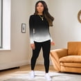 thumbnail image 1 of Aomice Lounge Sets For Women Two Piece Outfits For Women Casual-Gradient Black-L, 1 of 4