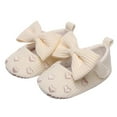 thumbnail image 1 of Aompmsdx Girls Single Shoes Heart Embroider Bowknot First Walkers Shoes Toddler Sandals Princess Shoeshello Kitty, 1 of 5
