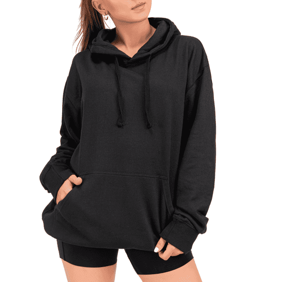 Aon Apparel Hoodies for Women Black 3XL