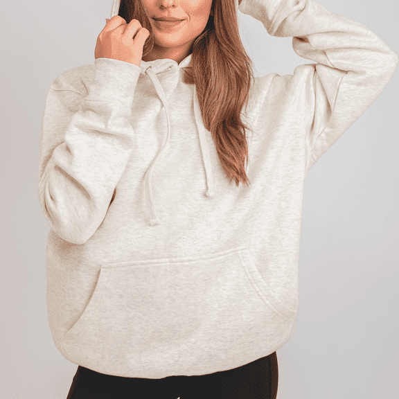 Aon Apparel Hoodies for Women Oatmeal Heather 3XL
