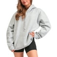 thumbnail image 1 of Aon Apparel Women's Grey Hoodie - Breathable Cotton Blend, Comfy Pullover with Pockets, Perfect Looking Stylish Fit Gray Hoodie Women (Heather Grey M), 1 of 12