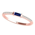 thumbnail image 1 of Aone 0.3 Carat Tanzanite 4x2 ( Bugget ) Gemstone Synthetic and Diamonds Wedding & Engagement Rose Gold Ring for Women, 1 of 5