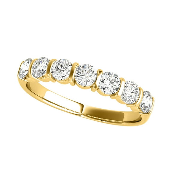 Aone 0.75 Carat Lab Grown White Diamond Wedding & Engagement Yellow Gold 14K Ring for Women