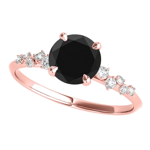 Aonejewelry 1.12 Carat Lab Grown Diamond Wedding & Engagement Rose Gold Ring for Women, Gifts for Her