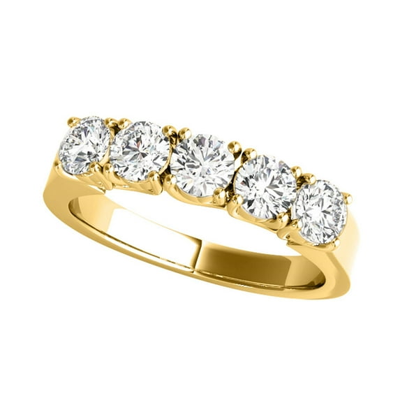 Aone 3 Carat Lab Grown White Diamond Wedding & Engagement Yellow Gold 14K Ring for Women