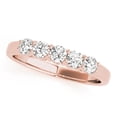 thumbnail image 1 of AoneJewelry 0.25 Carat Diamond Five Stone Engagement Ring In 10K Solid Rose, White & Yellow Gold, 1 of 5